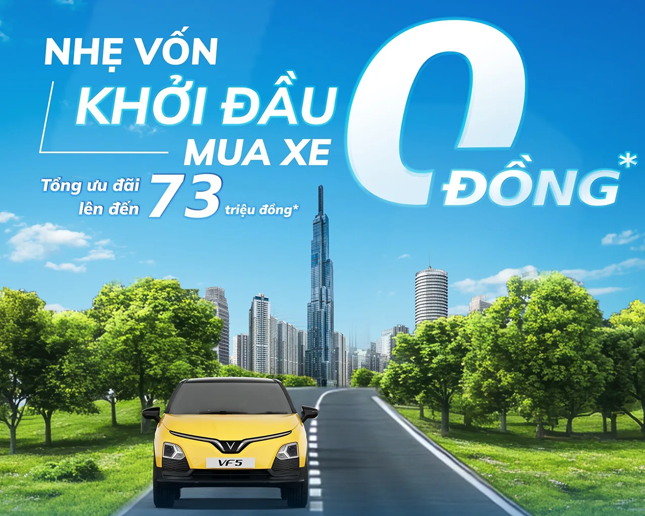 VF 5 - NHẸ VỐN KHỞI ĐẦU, MUA XE 0 ĐỒNG